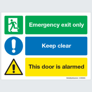 Emergency Exit Keep Clear Sign