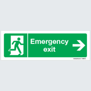 Emergency Exit Sign Right